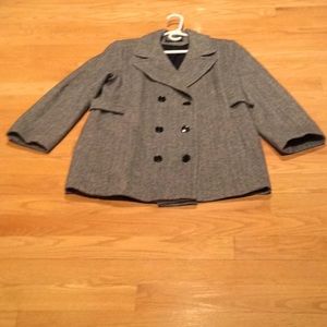 Warm wool coat, Harrington bone Size 8-10